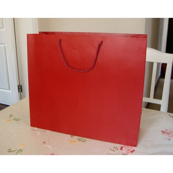 Luxury Gift Paper Bag With Ribbon Handle